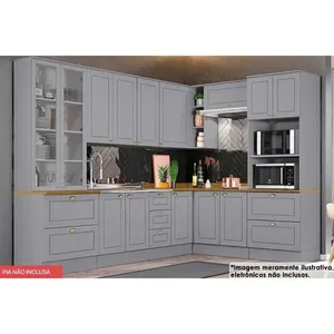 Cozinha Completa Henn 10 Peças Americana C5P36 Cinza