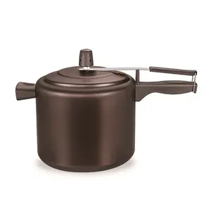 Panela de Pressão 4,5L Alumínio com Revestimento Interno e Externo Antiaderente Black 762245 - Fortaleza