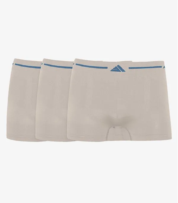 Kit 3 Cuecas Boxer Lisa Microfibra Altomax Cinza G