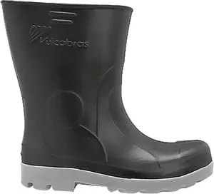 BOTA EVA CANO CURTO 41 PRETA C/SOLADO CINZA OVERTECH BEPCC22 VULCABRAS