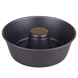 Forma para Bolo 22cm Antiaderente Redonda Oliveira Grafite