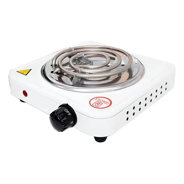 Fogão Elétrico Portátil Fogão Fogareiro 110V 1 Boca Camping Controle de Temperatura Base Antiderrapante Branco Fogão Elétrico Portátil Fogareiro 110V 1 Boca Camping Controle de Temperatura Branco
