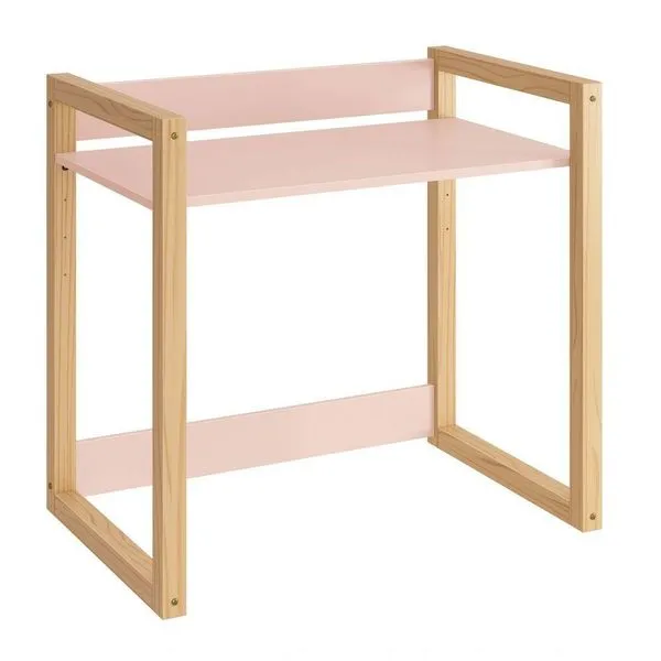 Mesa Escrivaninha Infantil Zoe Rosa Fosco - Reller