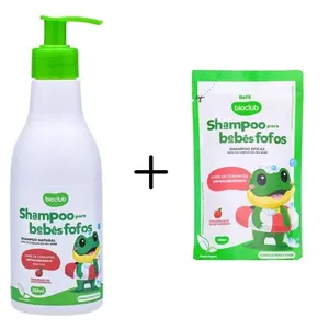 Kit Shampoo Bebês Fofos + Refil Natural Infantil - Bioclub
