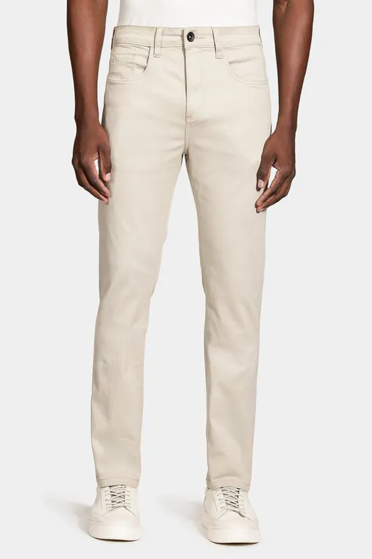 Calça 5 Pockets Stretch Areia - 48