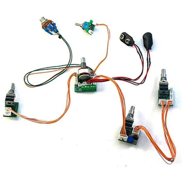 Pré-amplificador Equalizador GMP5 5 Bandas para Contrabaixo sem Solda Spirit Pré-amplificador Equalizador GMP5 5 Bandas Contrabaixo sem Solda Spirit