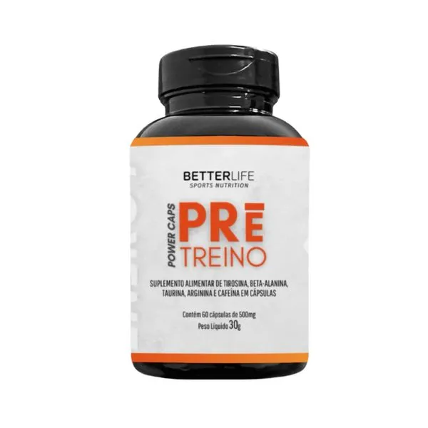 Pré Treino Power Caps BetterLife 60caps