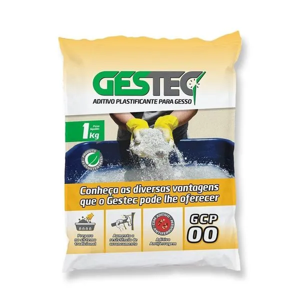 Gestec Gcp Aditivo Plastificante Para Gesso Tipo 00 - 1kg