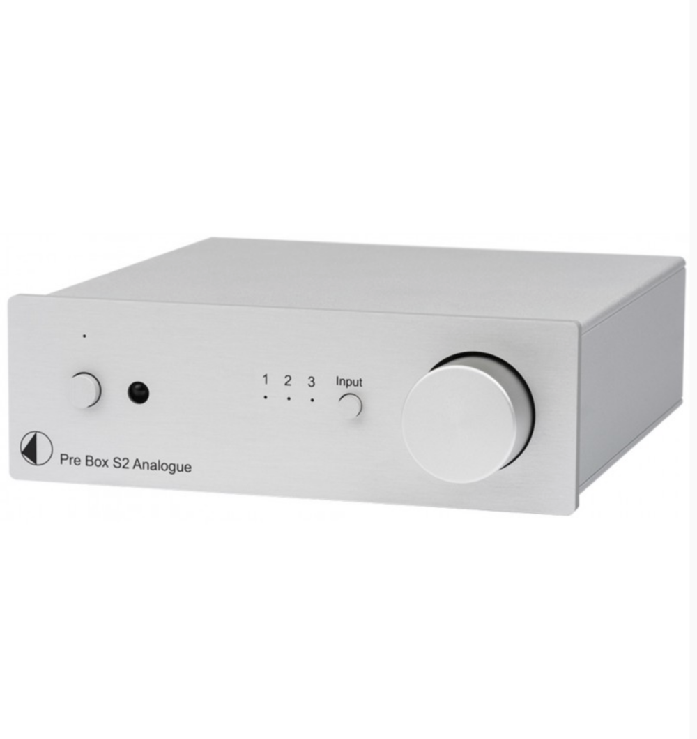 Pro-Ject Pre Box S2 Analogue Pré-amplificador de linha estéreo Silver