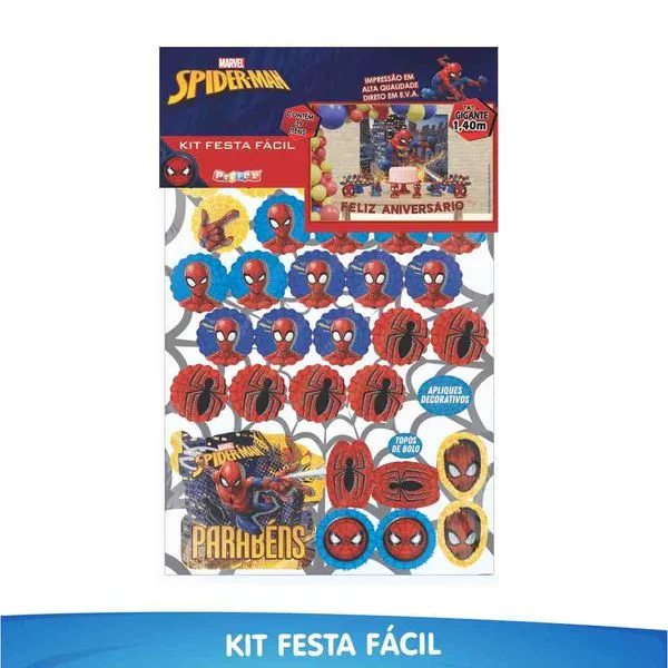 Kit Festa Fácil Homem-Aranha Marvel KIT FESTA FACIL HOMEM ARANHA MARVEL