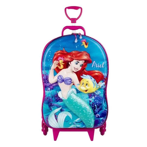 Mochila com Rodinhas Pequena Sereia 3855cm22 - Diplomata