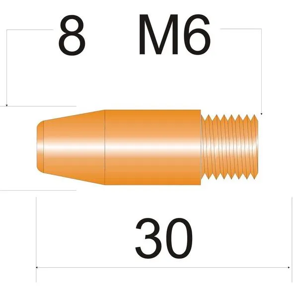 Bico de contato Mig/Mag 0,6mm Especial para MA194 - Oximig