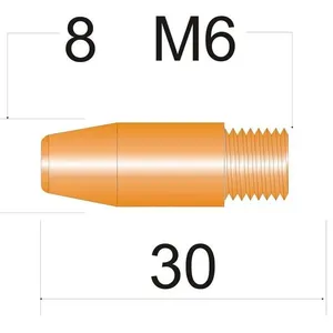 Bico de contato Mig/Mag 0,6mm Especial para MA194 - Oximig