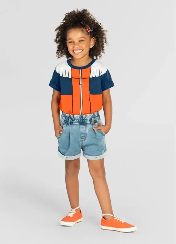 Camiseta infantil unissex Naruto Brandili - 6