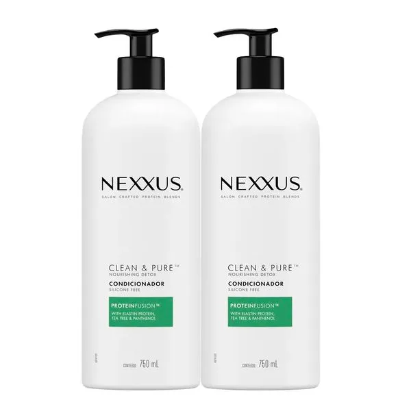 Kit Nexxux Shampoo E Condicionador Clean Pure 750ml Kit Nexxux Shampoo E Condicionador Clean & Pure 750ml