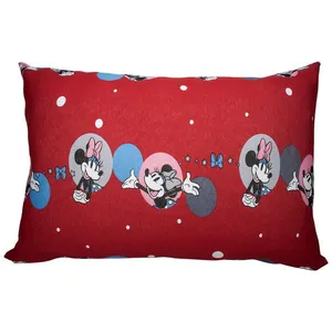 Fronha Avulsa KazzaVip Malha 100% Algodão Disney Estampada Minnie Feliz Red 48cmx68cm Vermelho