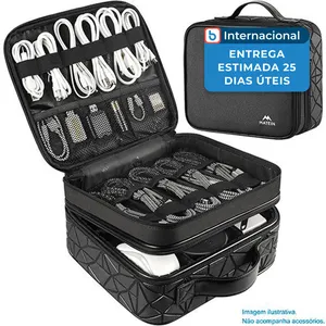 Bolsa Organizadora para Cabos Matein Preto A-MBI
