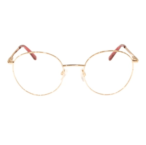 Armação de Óculos de Grau Jolie JO1023 Feminino Redondo Metal Rosa