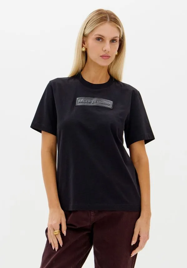 T-shirt Regular Com Manga Curta Preto G