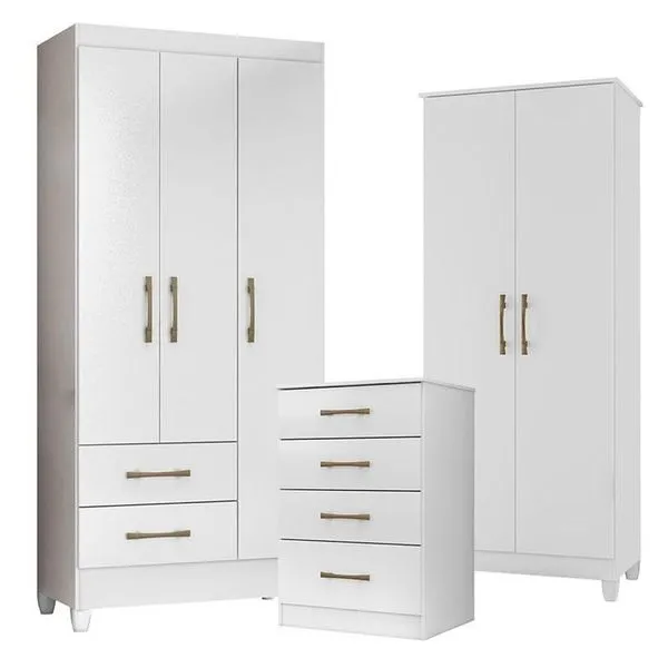 Guarda Roupa Infantil com Cômoda e Armário Multiuso Lima Ms913 Jade 5 Portas Giratória 6 Gavetas MDP Branco Flex Guarda Roupa Infantil com Cômoda e Armário Multiuso Lima Ms913 Jade 5 Portas Giratória 6 Gavetas MDP