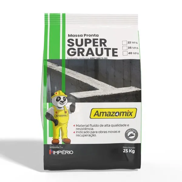 Massa Pronta Para Super Graute 35MPA 25kg Amazomix (MP)