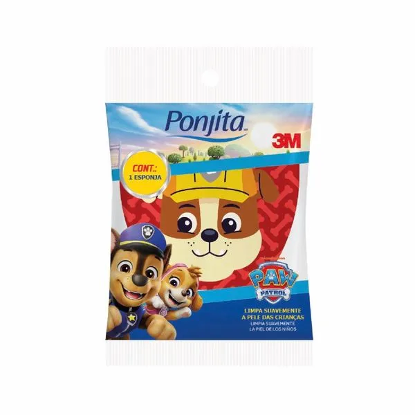 Esponja Corporal Ponjita Patrulha Canina 1 Unidade