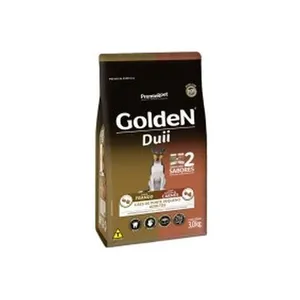 Ração Golden Duii Mini Bits para Cães Adultos de Porte Pequeno Sabor Frango e Seleção de Carnes - 3kg