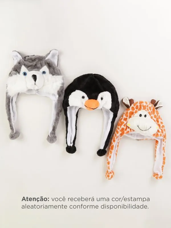 Gorro Animais 3D Infantil - SORTIDO