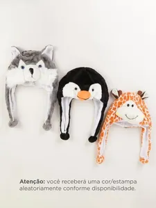 Gorro Animais 3D Infantil - SORTIDO