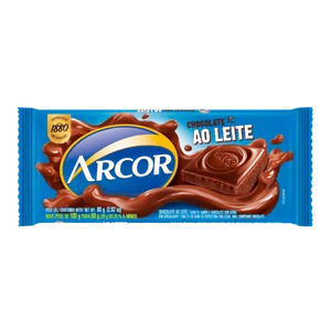Chocolate ao Leite Arcor Tablete 80g