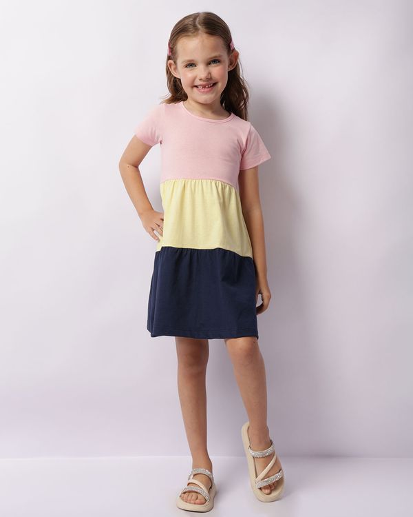 Vestido Infantil Três Marias Manga Curta Rosa 4