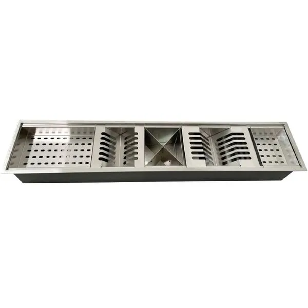 Calha Escorredor de Pia Inox Acetinada 90cm - CAL-002 - STILLUS HOME