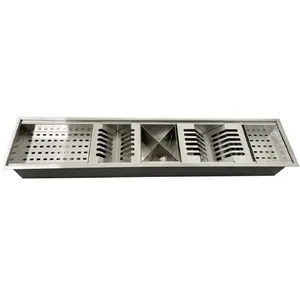 Calha Escorredor de Pia Inox Acetinada 90cm - CAL-002 - STILLUS HOME