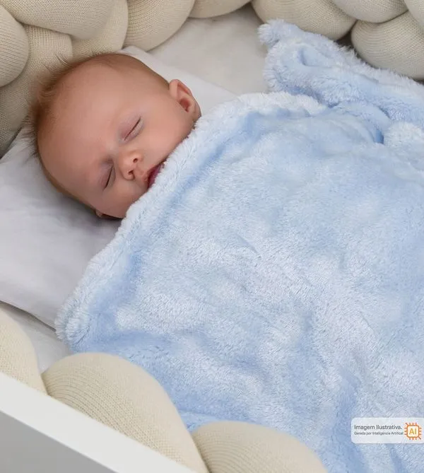Cobertor Lille Baby 90 x 110 cm Azul Celeste