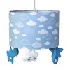 Lustre Tubular Chuva De Amor Azul