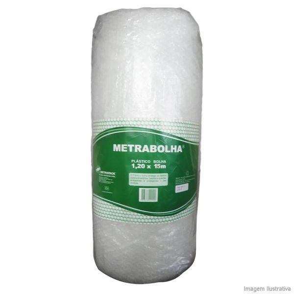 Bobina de Plástico Bolha Metrabolha 15m Metrapack