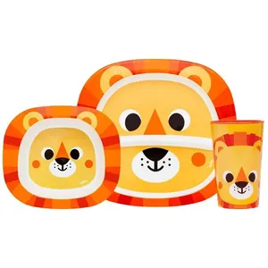 Kit Refeição Buba Zoo Leão Colorido Único