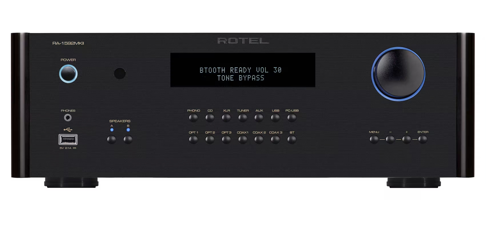 Amplificador Integrado Rotel RA-1592 MKII Black 120V - 200W RMS com DAC e Bluetooth