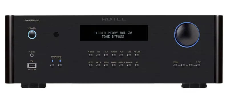 Amplificador Integrado Rotel RA-1592 MKII Black 120V - 200W RMS com DAC e Bluetooth