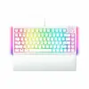 Teclado Mecânico Gamer Razer BlackWidow V4, Chroma RGB, Switch Orange, 75%, Anti-ghosting, US, Branco Único / Branco