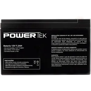 Bateria Selada 12v 7,2ah En014 Powertek
