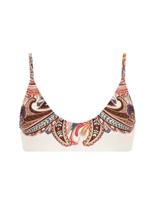Top Faixa Estampado Capri VERMELHO PP
