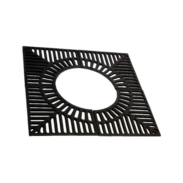 Grelha Arvoreira de Ferro Fundido para Praça e Avenida 100x100CM Preta Fundição São Cristóvão Grelha Arvoreira Ferro Fundido 100x100CM Preta Fundição São Cristóvão