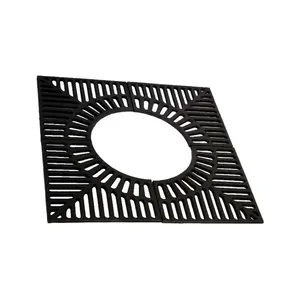 Grelha Arvoreira de Ferro Fundido para Praça e Avenida 100x100CM Preta Fundição São Cristóvão Grelha Arvoreira Ferro Fundido 100x100CM Preta Fundição São Cristóvão
