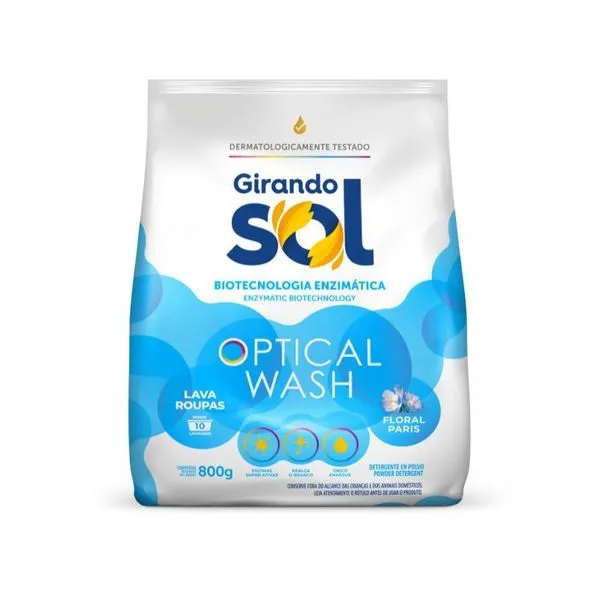 Lava Roupas Girando Sol 800 g Azul LAVA ROUPAS PO GIRANDO SOL 800G AZUL