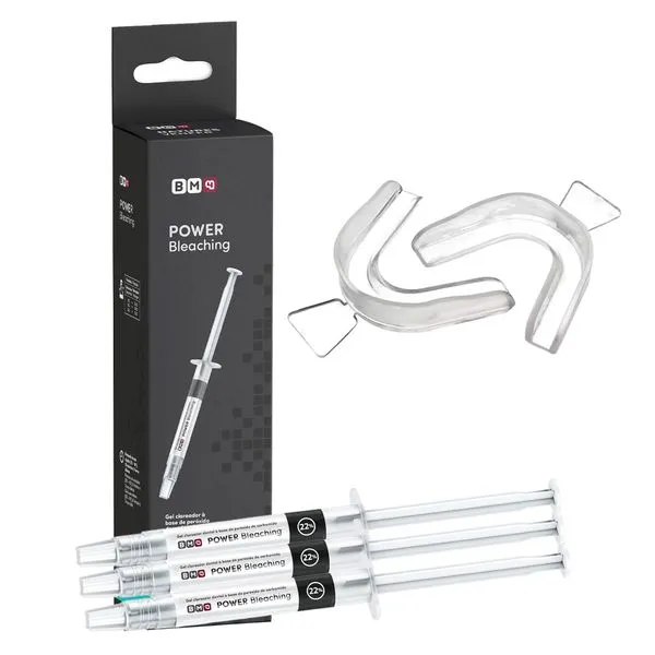 Kit 3 Clareador Dental Caseiro Moldeira Power 22% Maquira