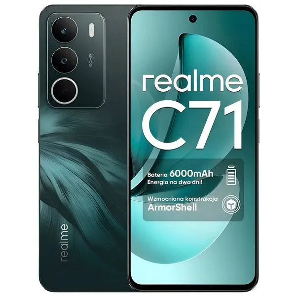 Smartphone Realme C71 Florest Owl Verde 256GB AT-BI