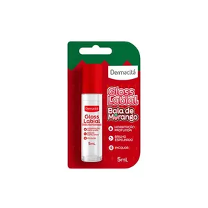 Gloss Labial Dermacitá Bala De Morango 5ml