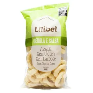 Biscoito Lilibel Cebola E Salsa 80g BISCOITO LILIBEL 80G CEBOLA E SALSA