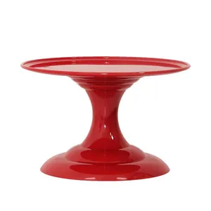 Boleira de Plástico Gaia Amalu Vermelha 22x13,5cm